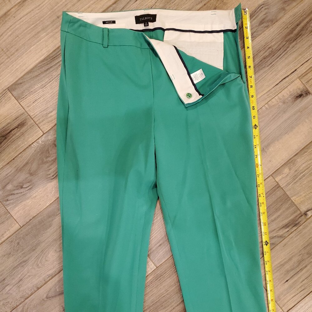 Talbots Heritage pants in Green, sz 12